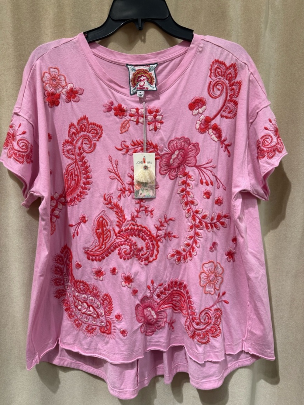 Johnny Was Cassia Raw Detail Swing Tee - Picture 6 of 9